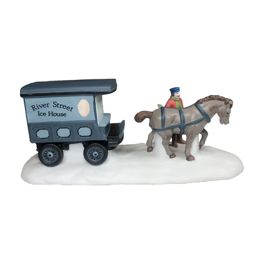1989 River Street Ice House Cart – Heritage Village Collection (Department 56) 1482641