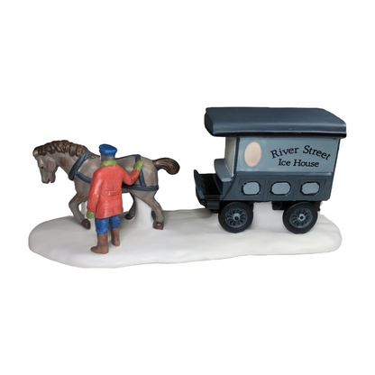 1989 River Street Ice House Cart – Heritage Village Collection (Department 56) 1482641