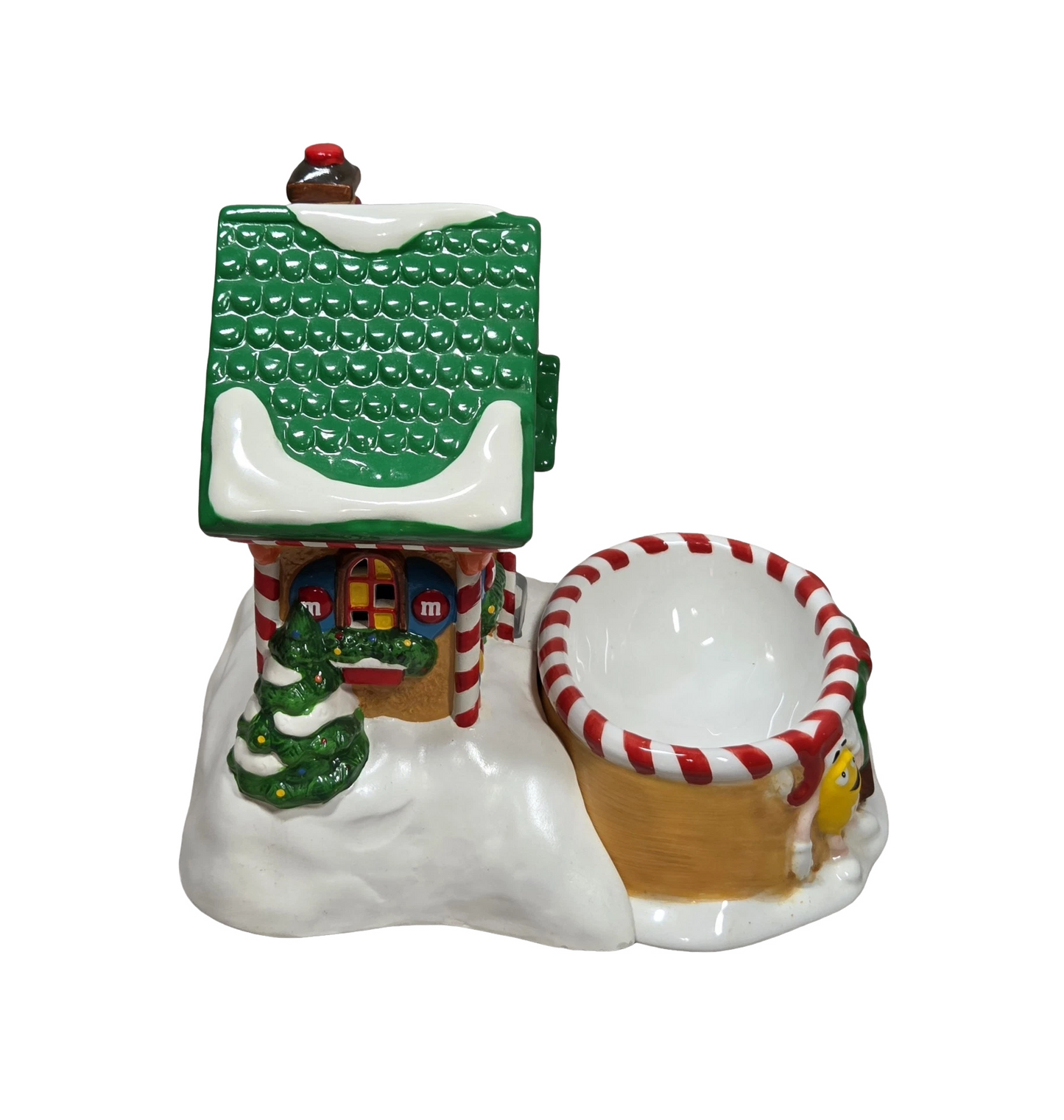 2004 Vintage M&M’s Candy Store – Lighted House & Candy Dish (Department 56 #06231)