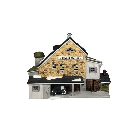 1989 Jannes Mullet Amish Barn – New England Village Series (Department 56 #56.59447)