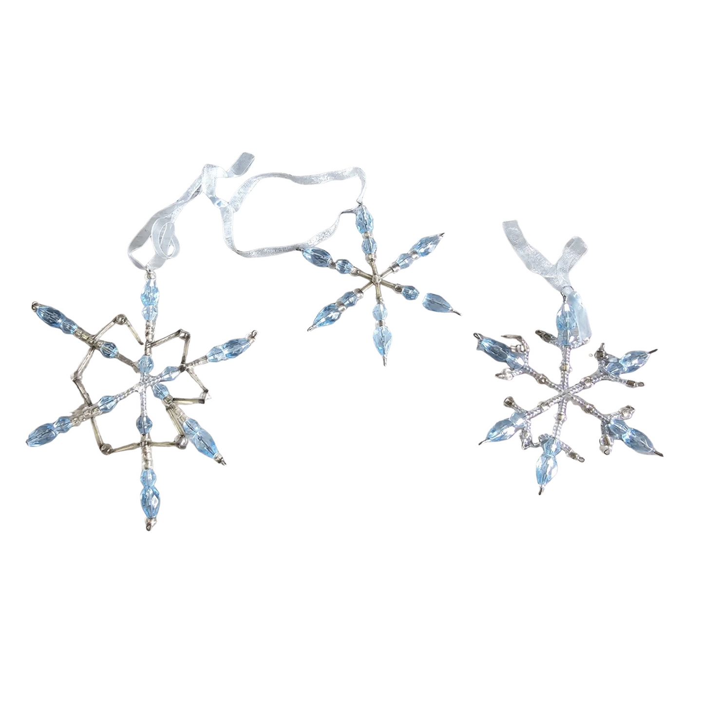 2001 Beaded Snowflakes - Blue (Frostlight Faeries)