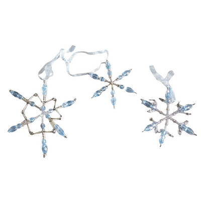 2001 Beaded Snowflakes - Blue (Frostlight Faeries)