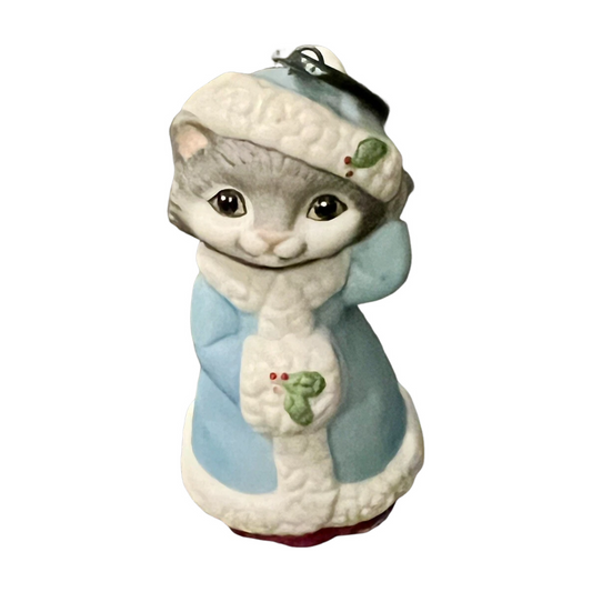 1990 Kitten in Coat and Hat (Christmas Kitty)