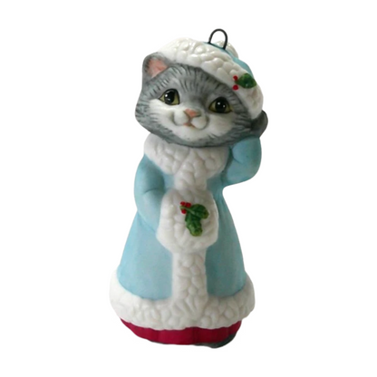 1990 Kitten in Coat and Hat (Christmas Kitty)