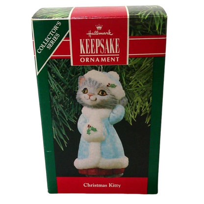 1990 Kitten in Coat and Hat (Christmas Kitty)