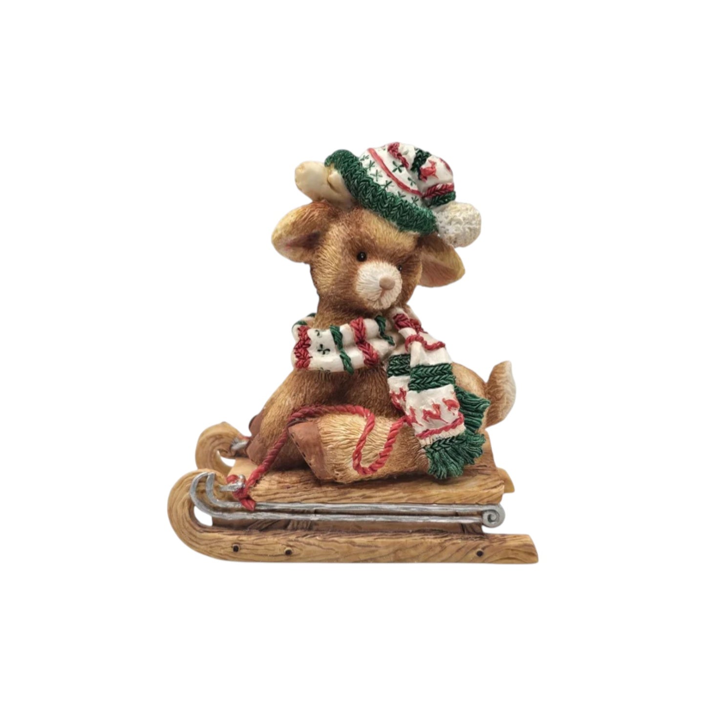 1994 Woopsie – Deer on Skates Figurine (Animal)