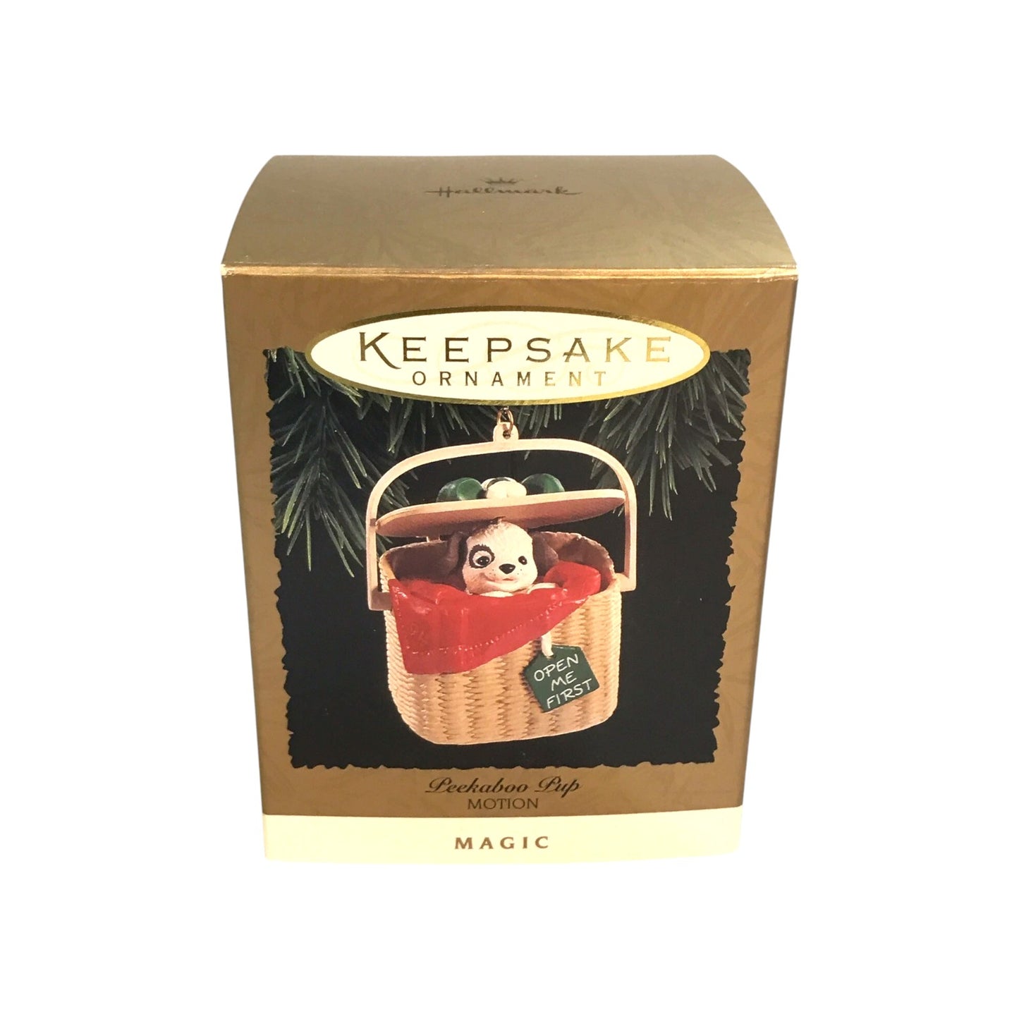 1994 Peekaboo Pup Hallmark Ornament (Puppy) QLX7423 Image2
