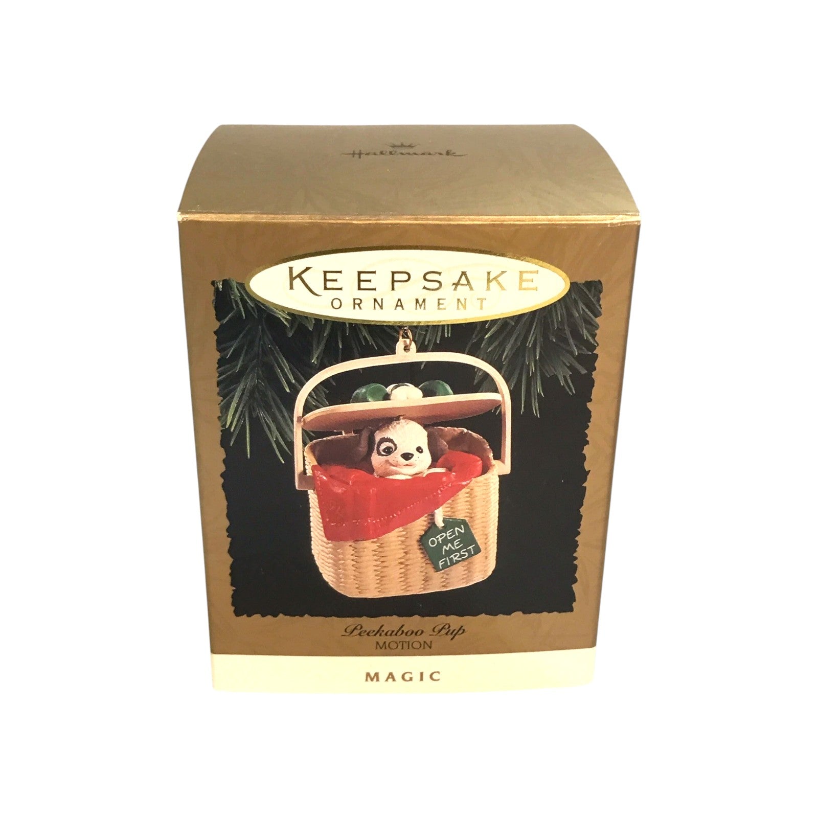 1994 Peekaboo Pup Hallmark Ornament (Puppy) QLX7423 Image2