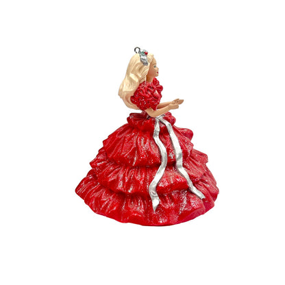 1996 Hallmark Ornament (1988) Happy Holidays Barbie Hallmark Ornament (Holiday Barbie Collector's Club) QXC4181 Image4
