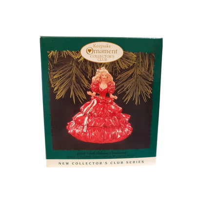 1996 Hallmark Ornament (1988) Happy Holidays Barbie Hallmark Ornament (Holiday Barbie Collector's Club) QXC4181 Image2
