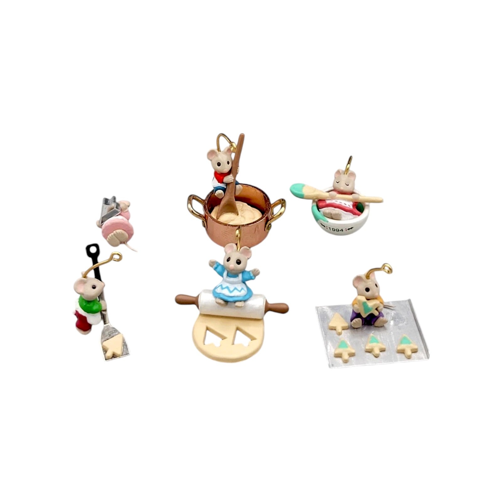 1994 Baking Tiny Treats Hallmark Ornament (Six Mice) QXM4033 Image3