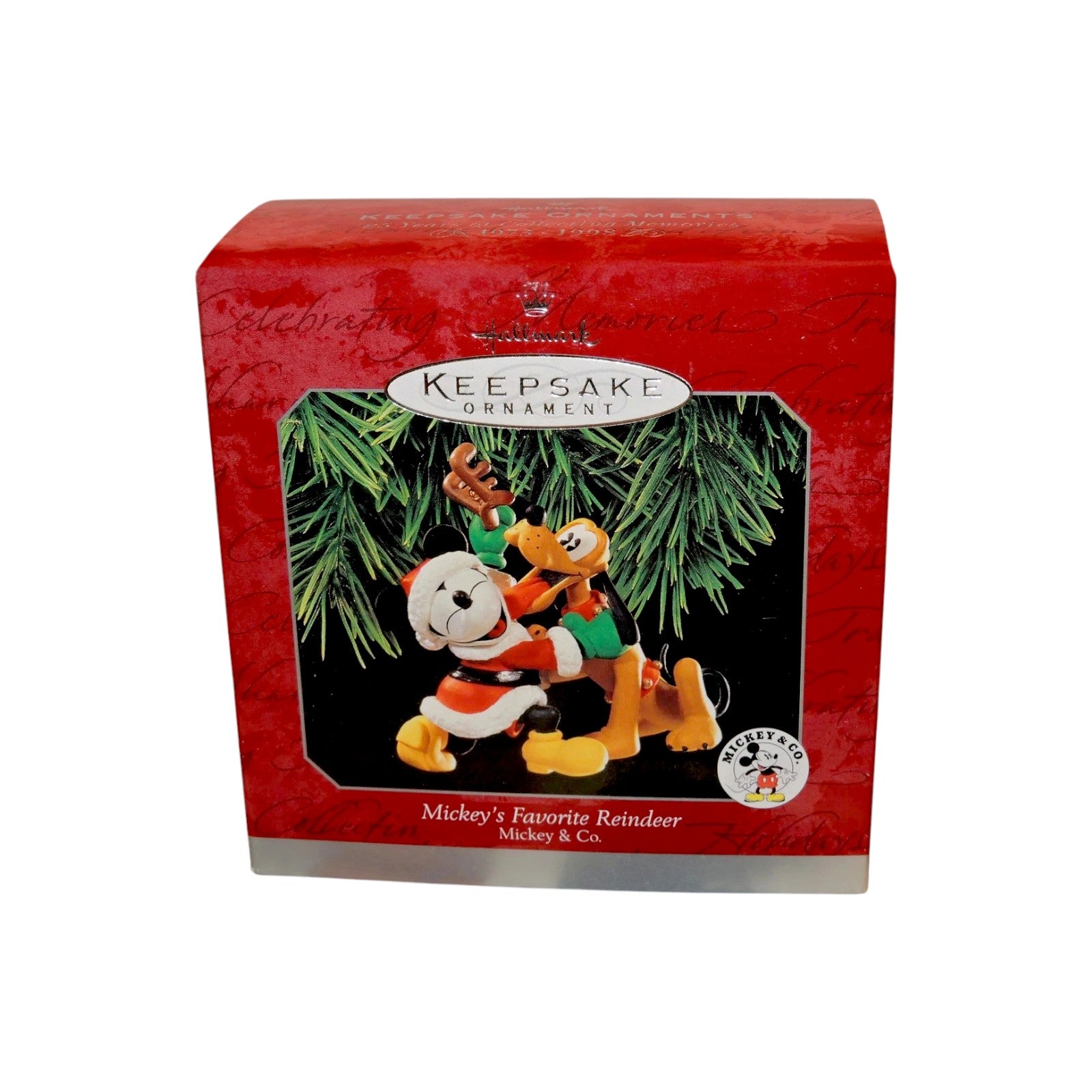 1998 Mickey's Favorite Reindeer Hallmark Ornament (Mickey Mouse & Friends) QXD4013 Image2