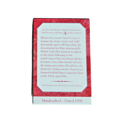 1998 Minnie Plays the Flute Hallmark Ornament (Mickey's Holiday Parade) QXD4106 Image6