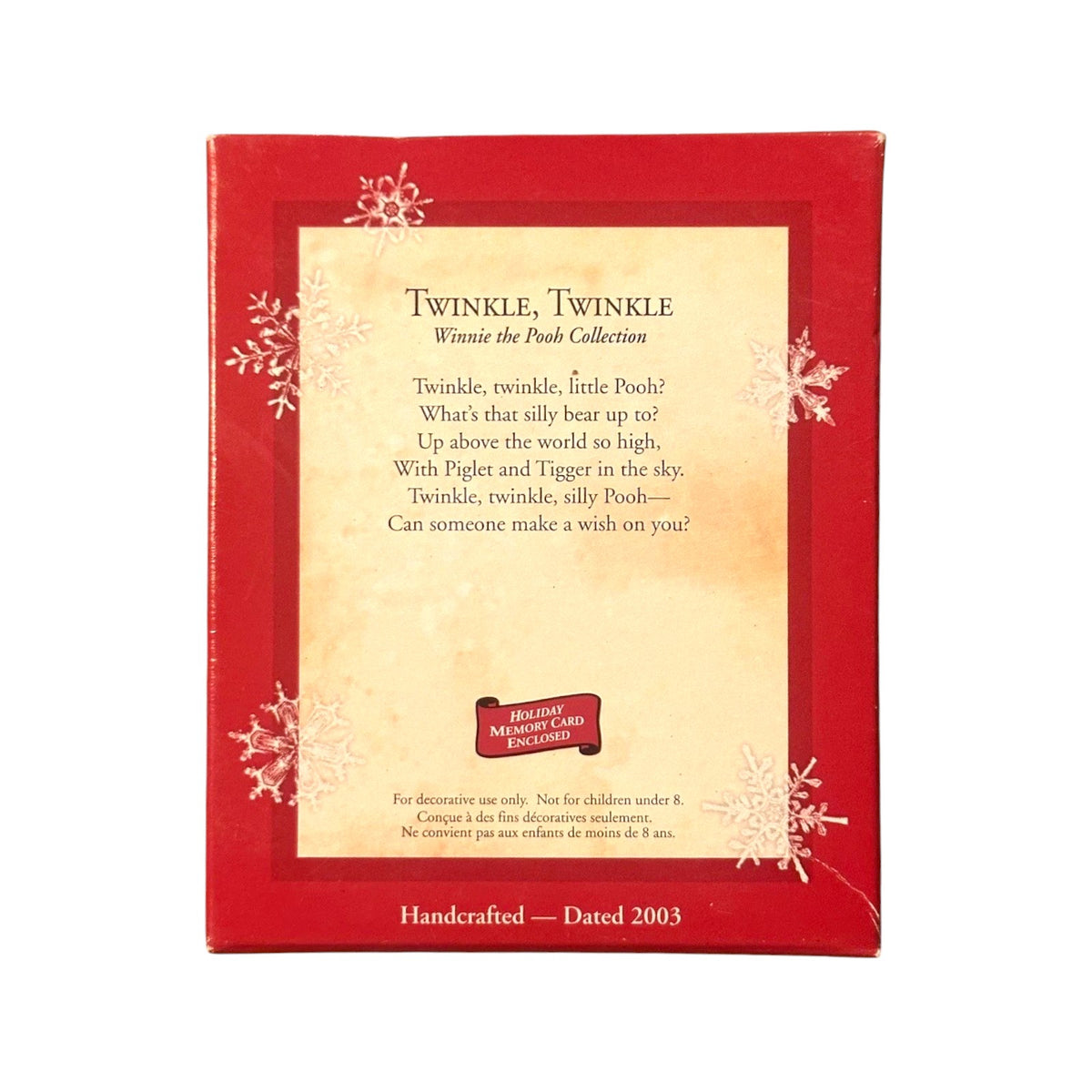 2003 Twinkle, Twinkle (Winnie the Pooh)