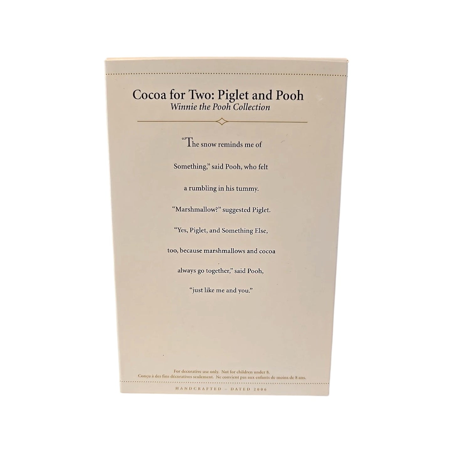 2006 Cocoa for Two: Piglet and Pooh (Winnie the Pooh)