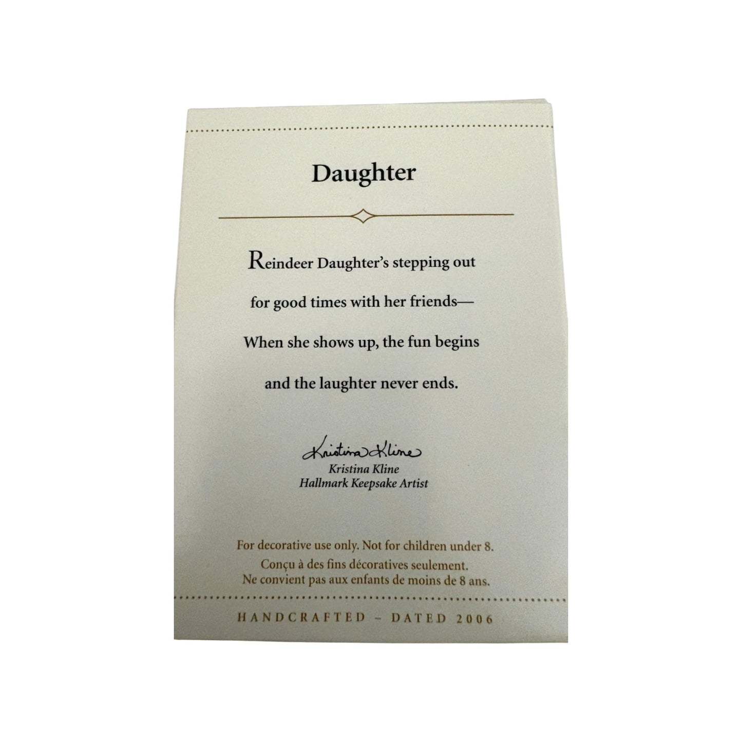 2006 Daughter (Reindeer)