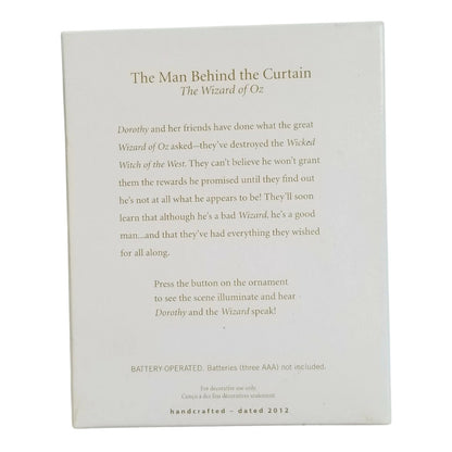 2012 The Man Behind the Curtain (The Wizard of Oz)