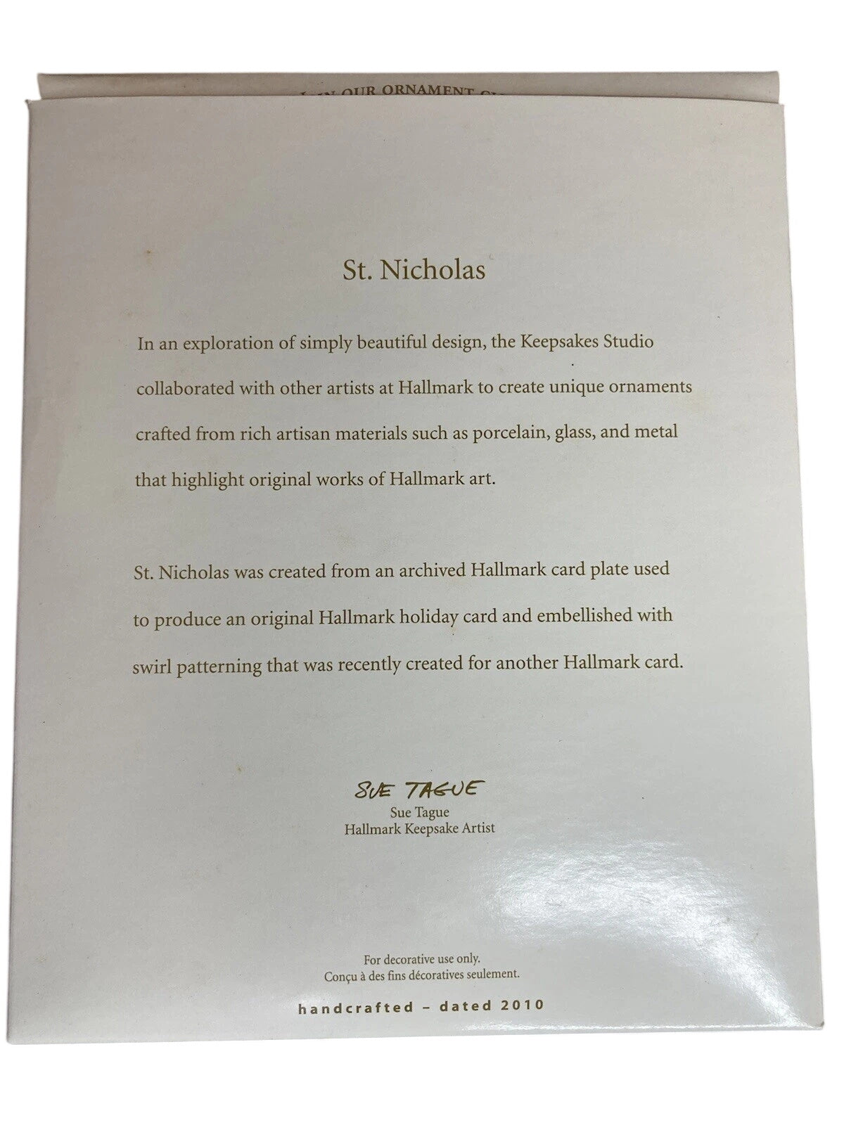2010 St. Nicholas (Santa Claus)