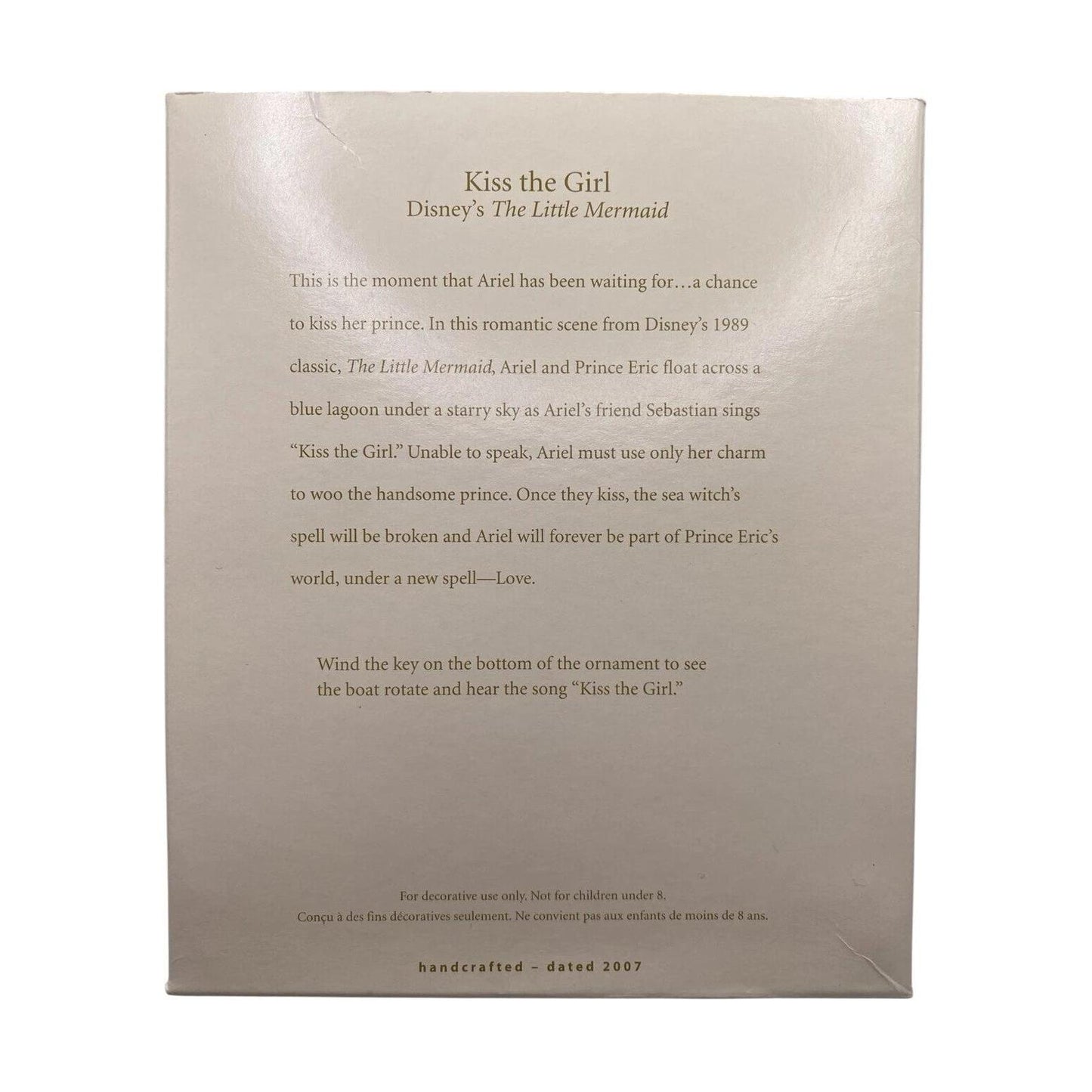 2007 Kiss the Girl (Disney's The Little Mermaid)