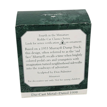 1998 Murray Dump Truck (Miniature Kiddie Car Classics)