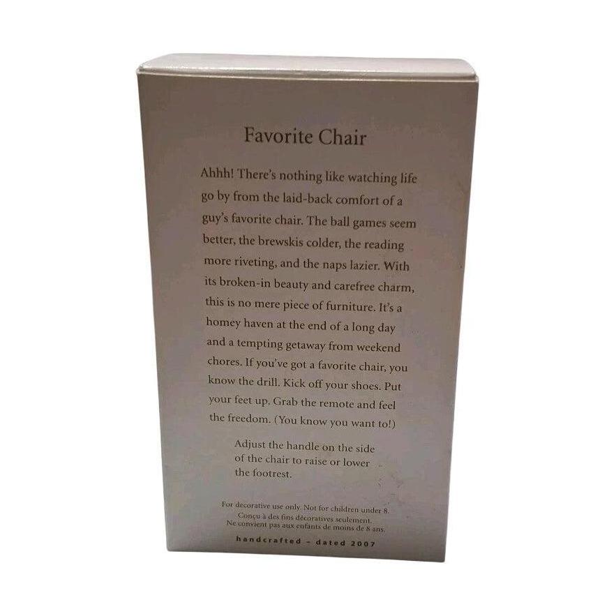 2007 Favorite Chair (Home)