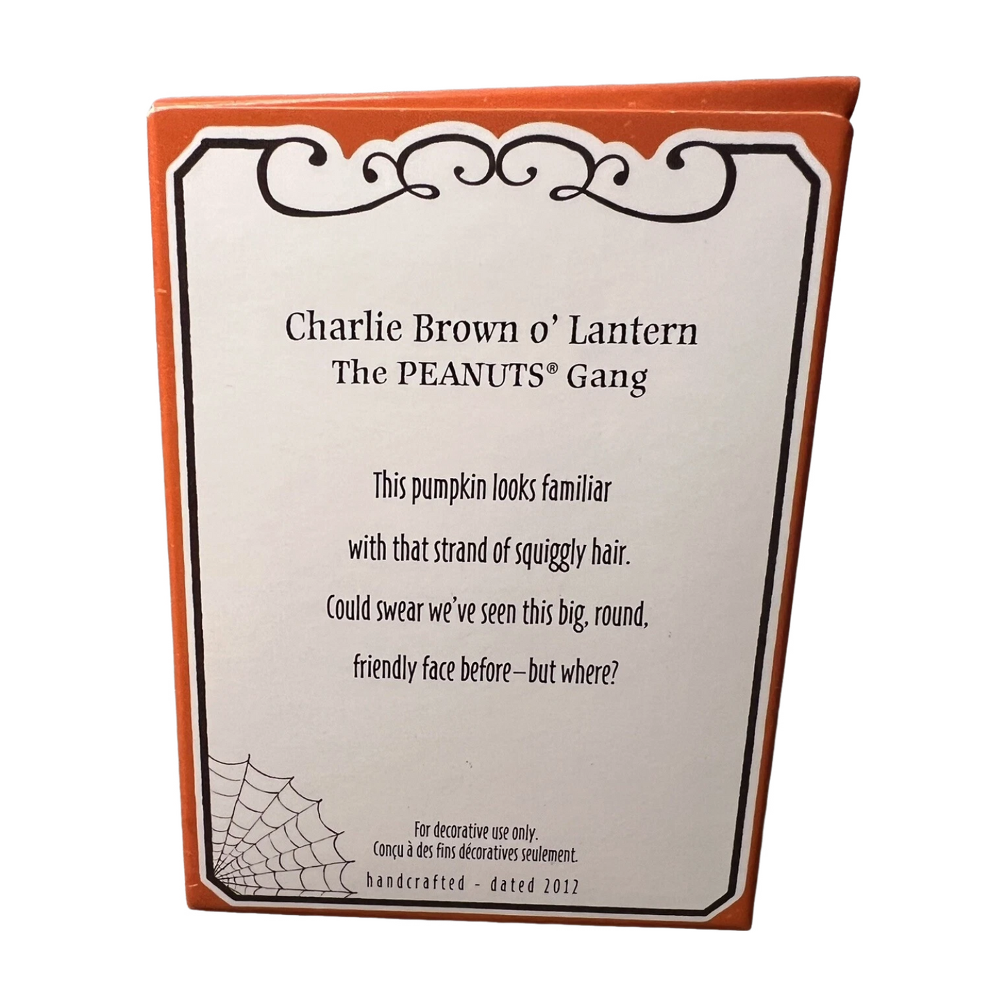 2012 Charlie Brown o' Lantern (Peanuts)