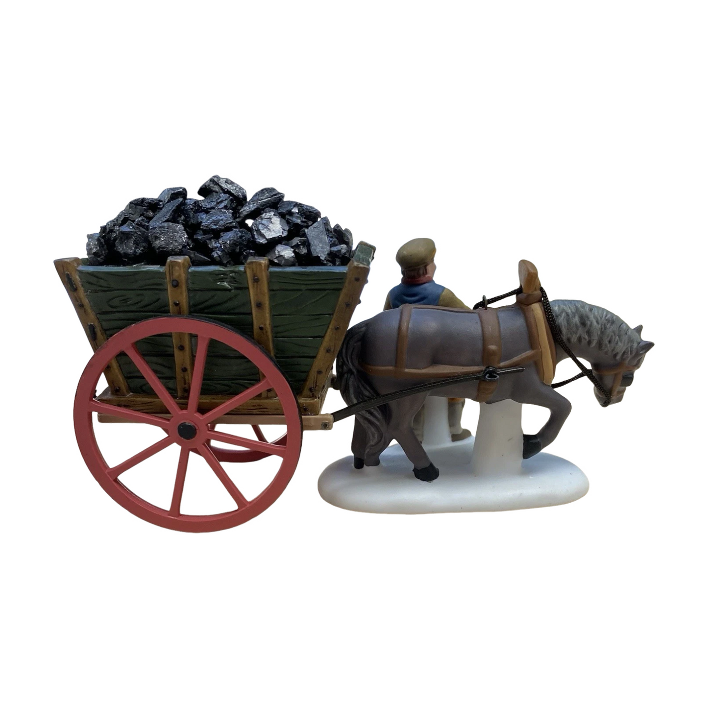 1997 Delivering Coal for the Hearth Set of 2 (Handpanted Porcelain Accessories) (Department 56) 58326