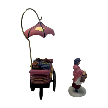 Vintage Chelsea Market Flower Monger & Cart (Department 56) 1430107