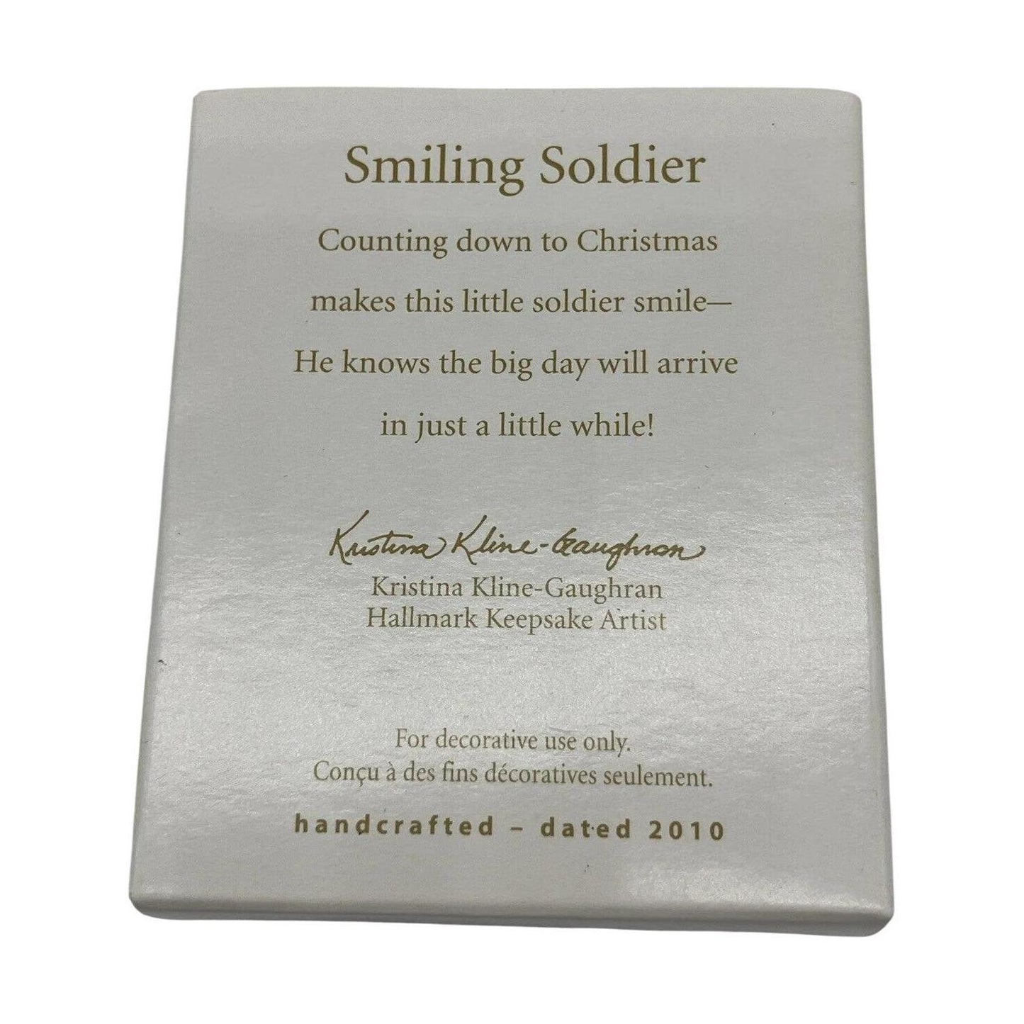 2010 Smiling Solider (Miniature Clothespin Soldier)