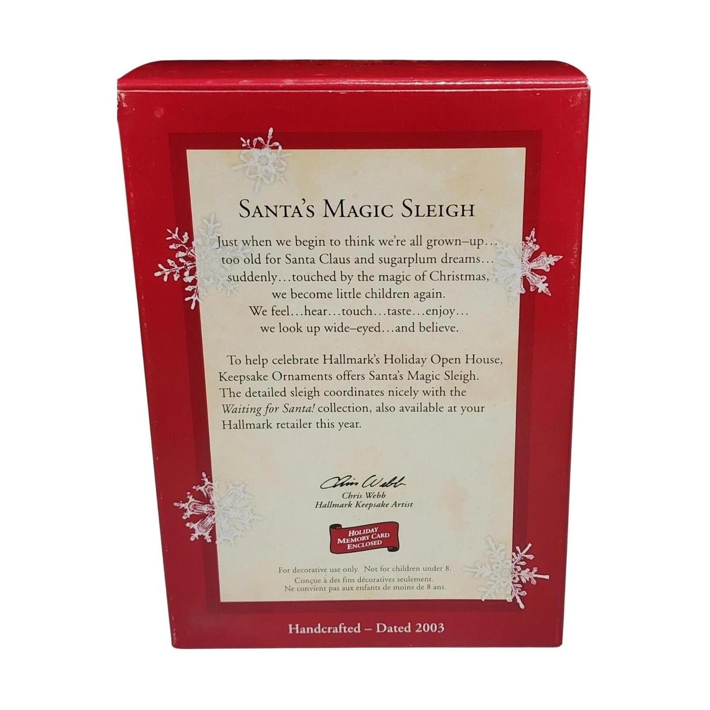 2003 Santa's Magic Sleigh (Sleigh)