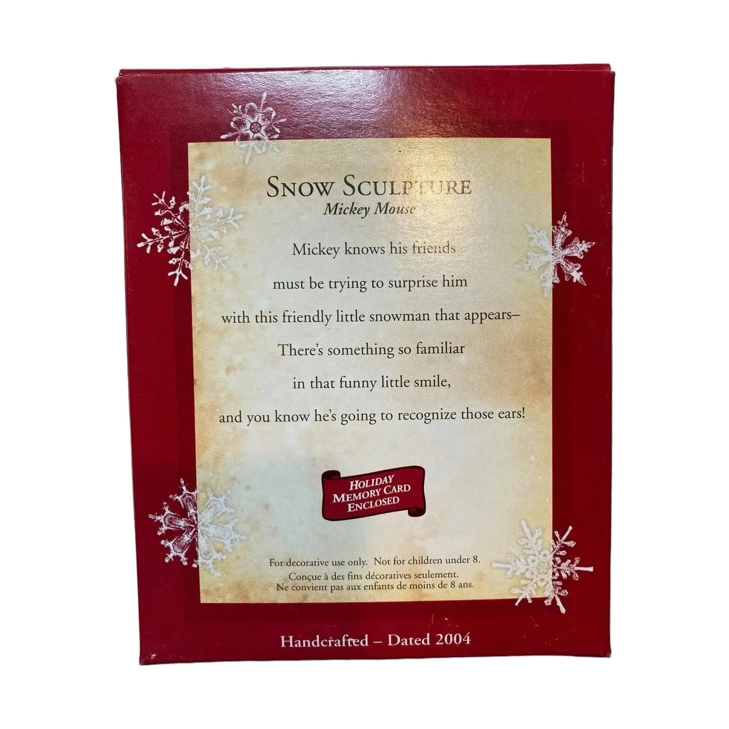 2004 Snow Sculpture (Mickey Mouse)