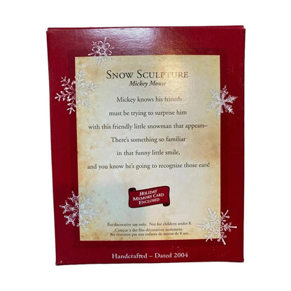 2004 Snow Sculpture (Mickey Mouse)