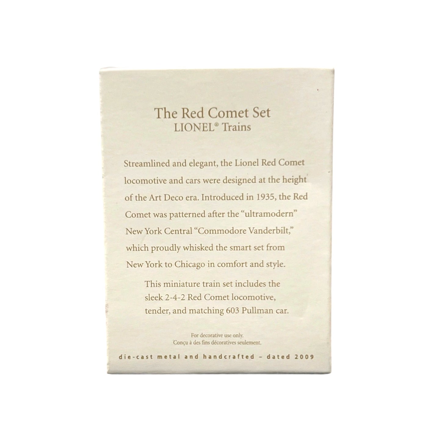 2009 The Red Comet Set (Lionel)