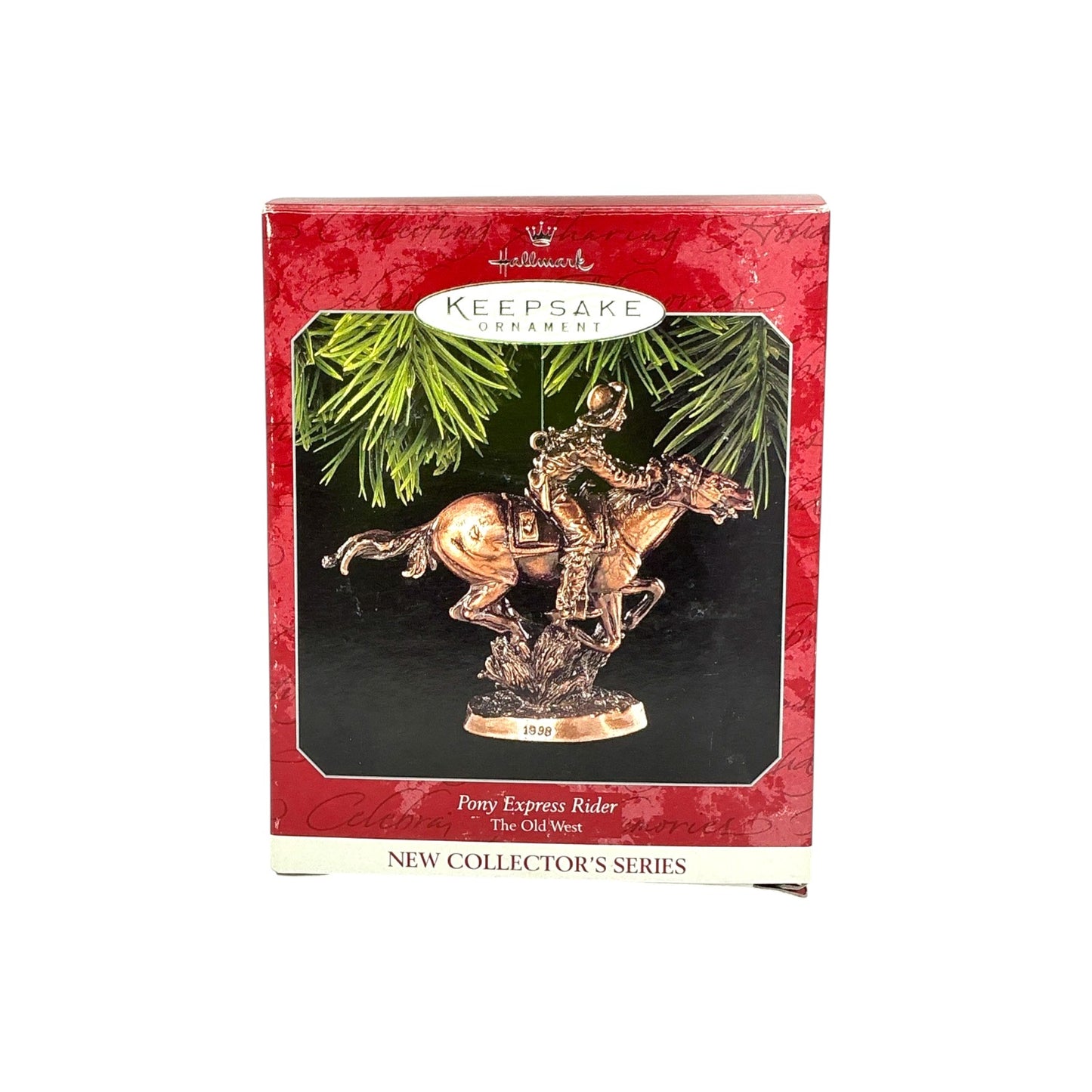 1998 Pony Express Rider Hallmark Ornament (The Old West) QX6323 Image2