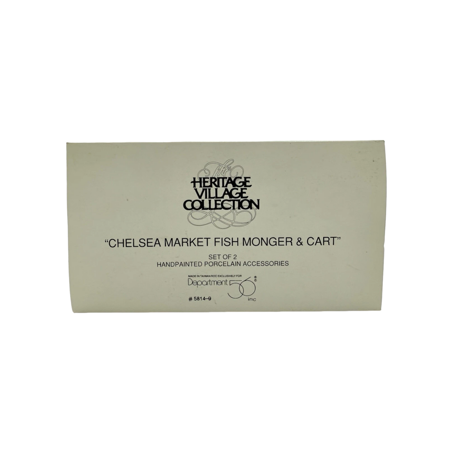 1991 Chelsea Market Fish Monger & Cart – Village Accessories (Set of 2)