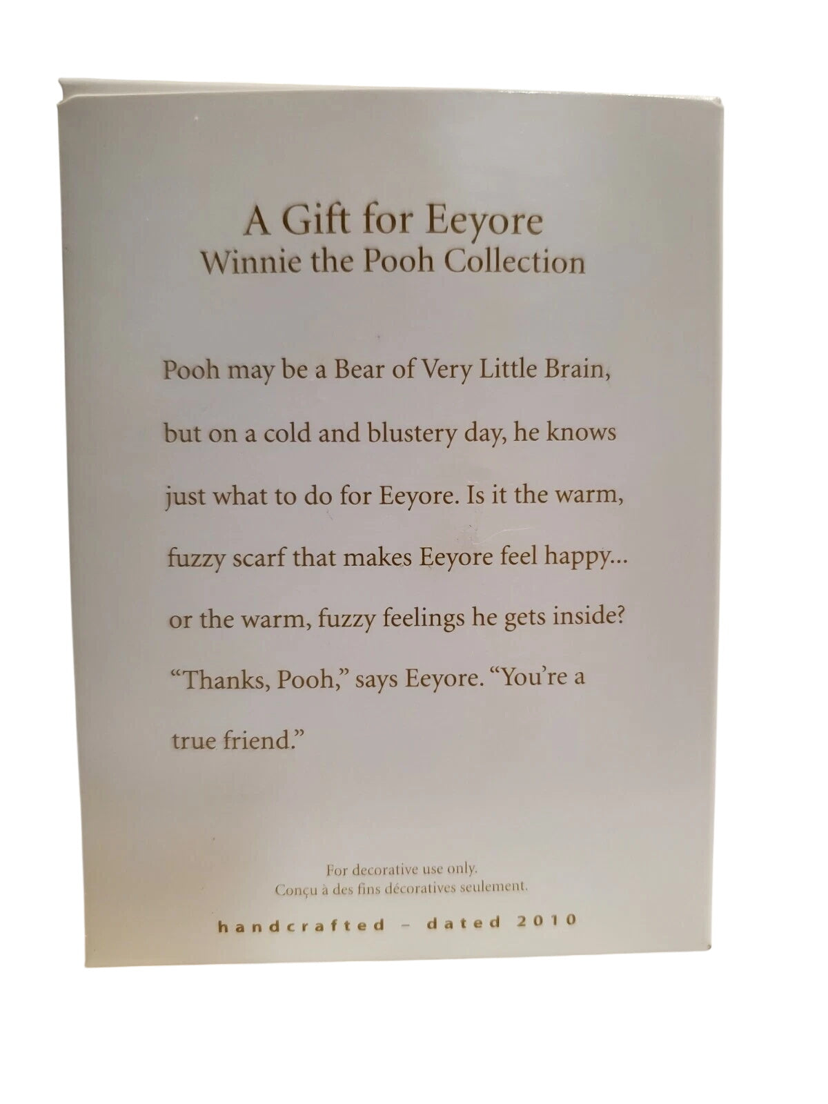 2010 A Gift for Eeyore (Winnie the Pooh)