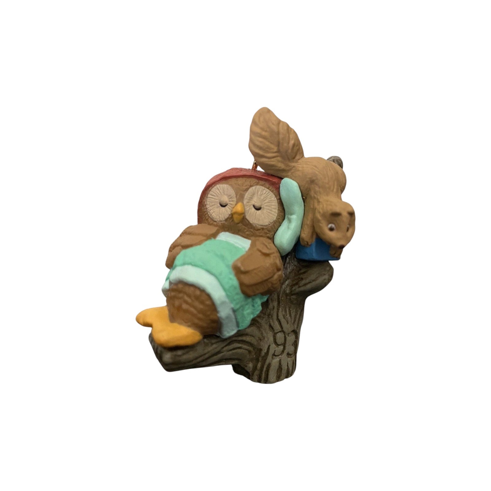 1993 Sleeping by Squirrel Hallmark Ornament (Owliver) QX5425 Image3