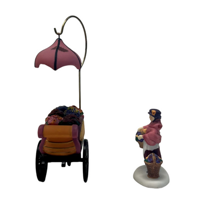 Vintage Chelsea Market Flower Monger & Cart (Department 56) 1430107