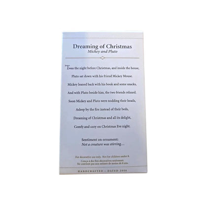 2006 Dreaming of Christmas (Mickey and Pluto)