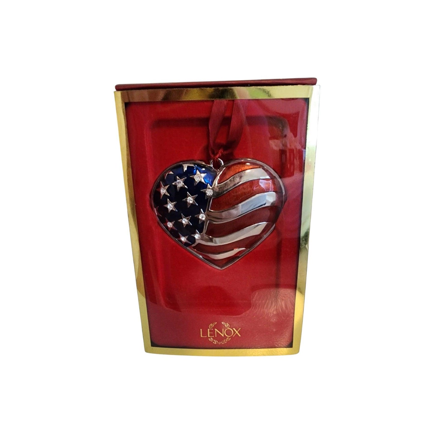 Heart of America Ornament – Silverplated Ornament (Patriotic)