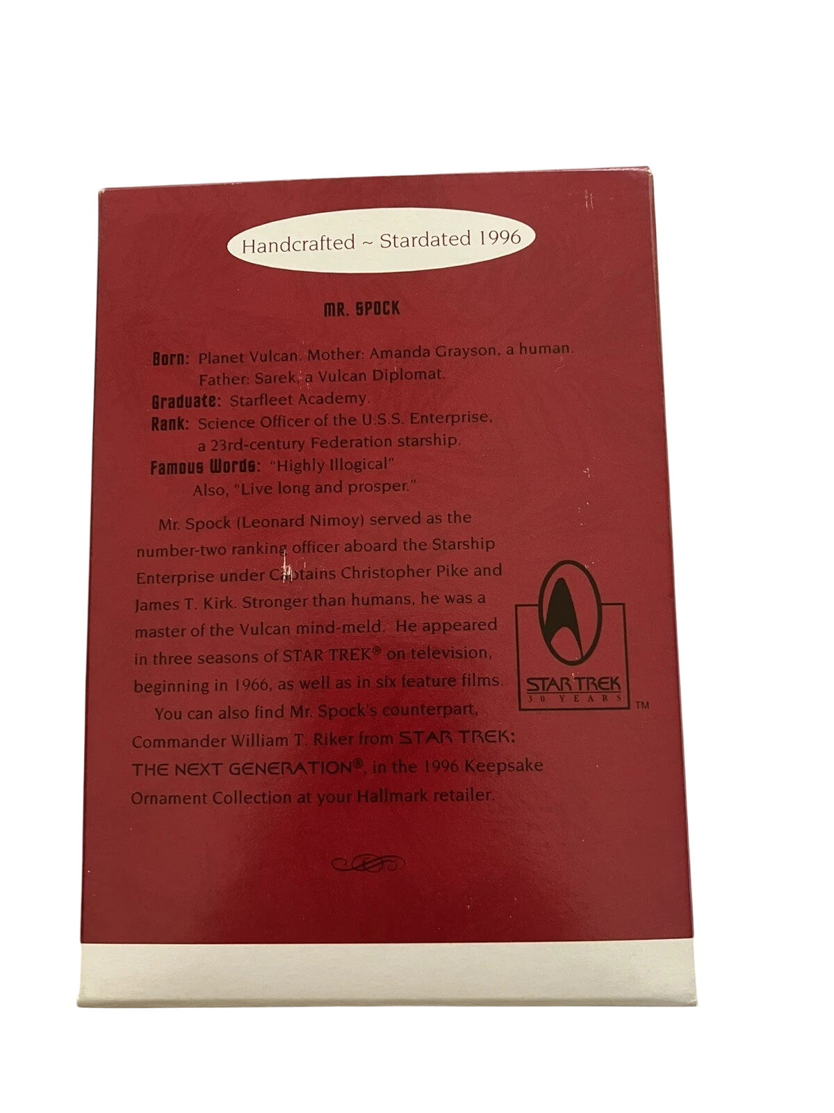 1996 Mr. Spock (Star Trek)