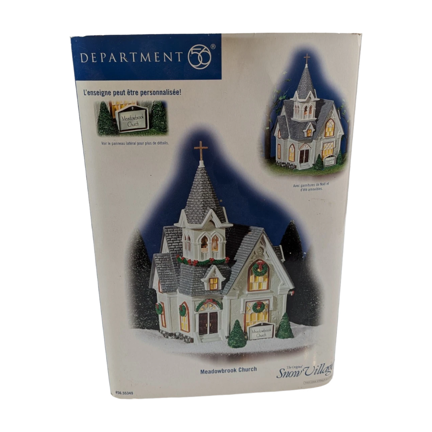 Vintage Meadowbrook Church - The Original Snow Village (Department 56) 55349