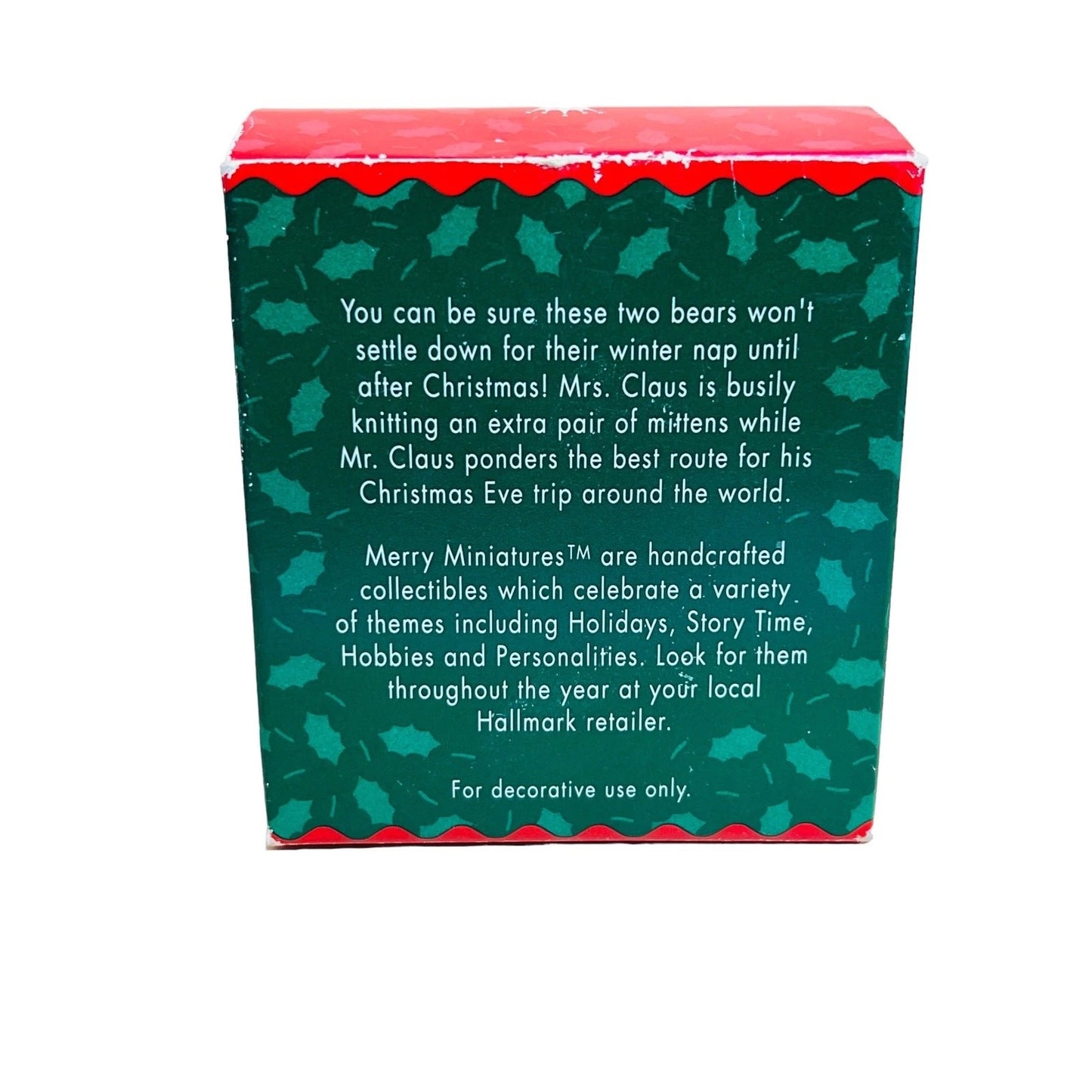 1996 Mr. and Mrs. Claus (Merry Miniatures)