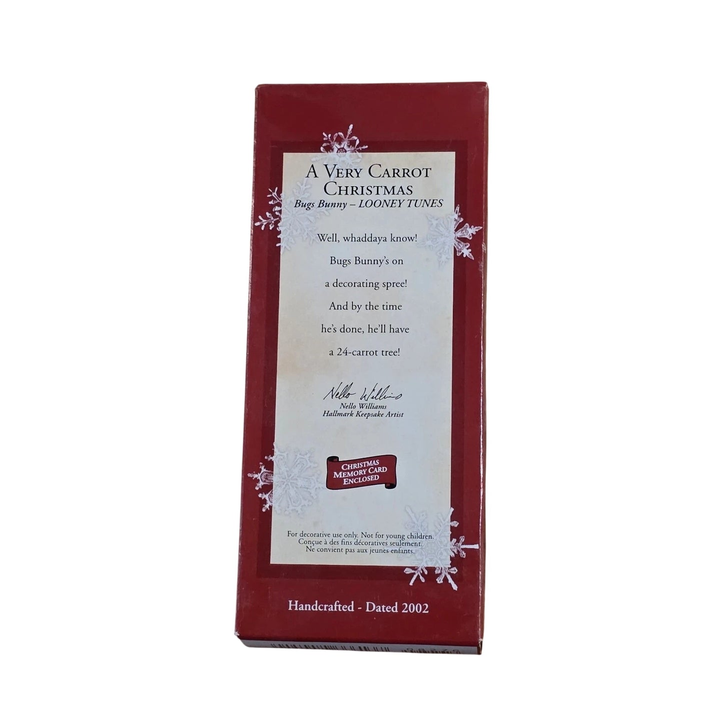 2002 A Very Carrot Christmas Bugs Bunny (Looney Tunes)