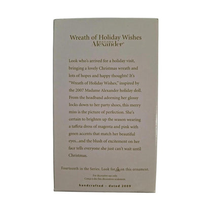 2009 Wreath of Holiday Wishes (Madame Alexander)