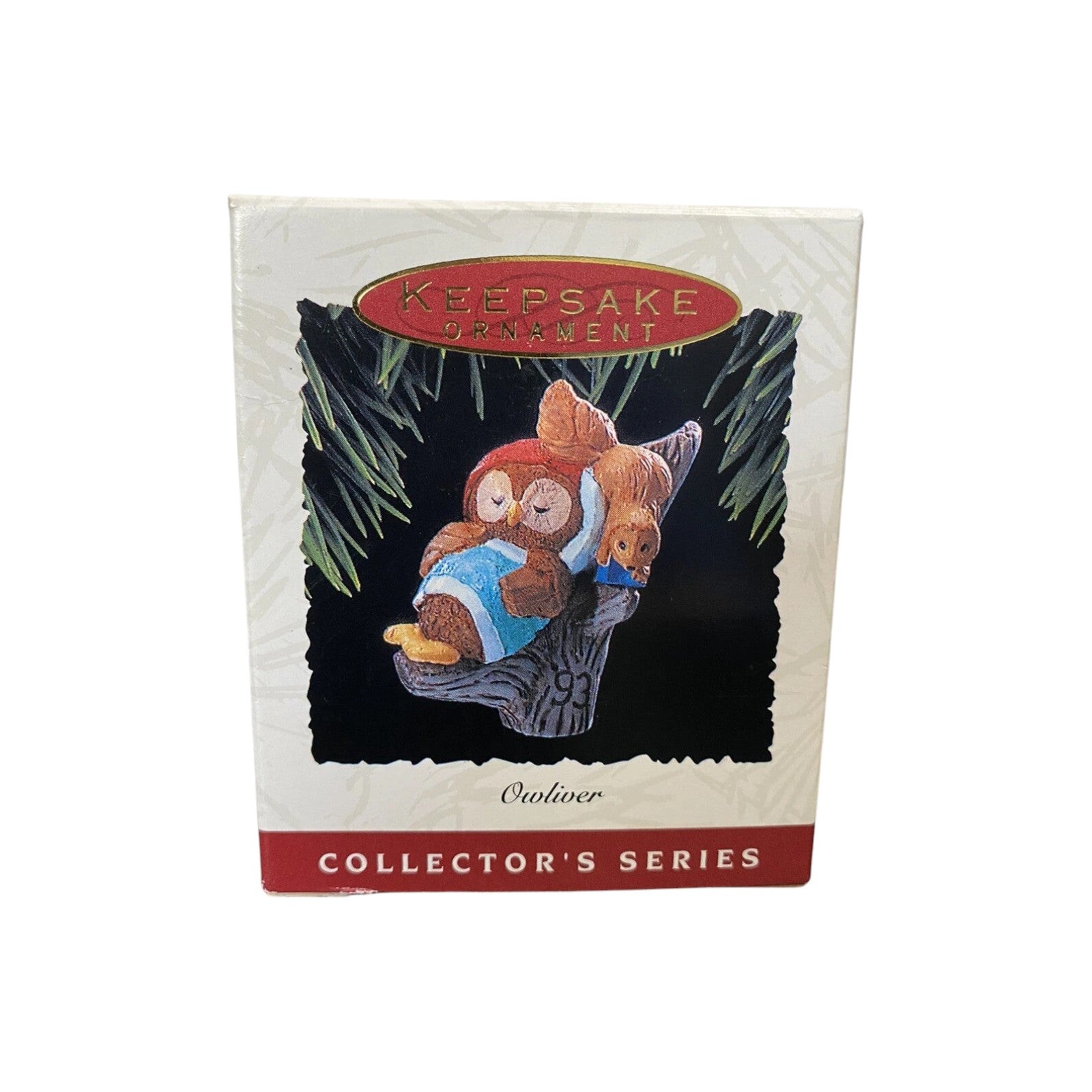 1993 Sleeping by Squirrel Hallmark Ornament (Owliver) QX5425 Image2