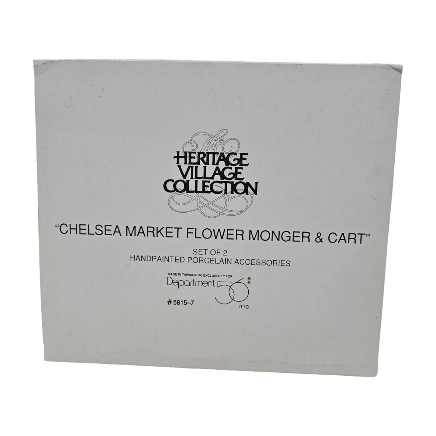 Vintage Chelsea Market Flower Monger & Cart (Department 56) 1430107