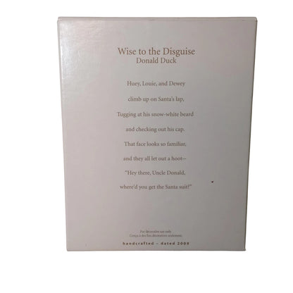 2009 Wise to the Disguise (Donald Duck)