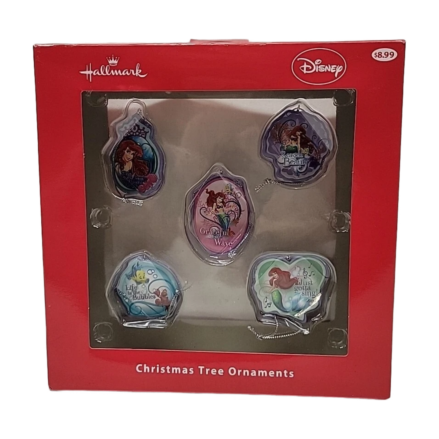 Disney The Little Mermaid 5-Piece Mini Ornament Set