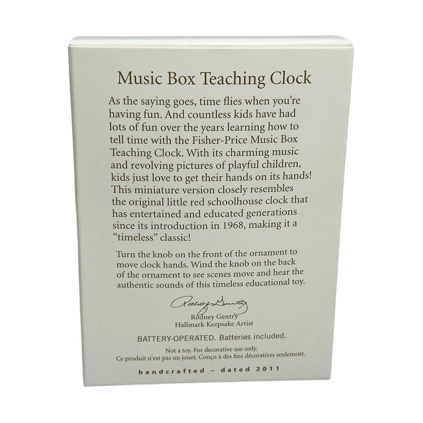 2011 Music Box Teaching Clock (Fisher Price)